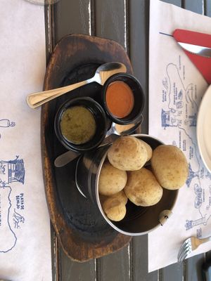 Canaries potatoes  at Alfonso in Tenerife
