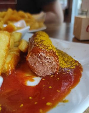 Vegane Tofu Bratwurst at Currycult in Muenster