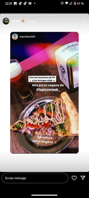 Historia de Instagram at La Pizzeria de las Tortugas Ninja in Rosario