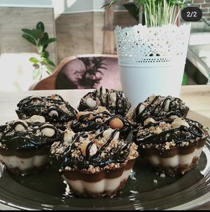 Ferrero Rocher cheesecake - gluten & sugar free at Paradise Food in Skopje