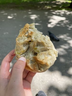 Tofu & spinach pastry  at Paradise Food in Skopje