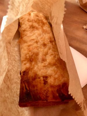 Vegan cheese savory dish at Paradise Food in Skopje