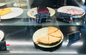 Display cakes at Paradise Food in Skopje