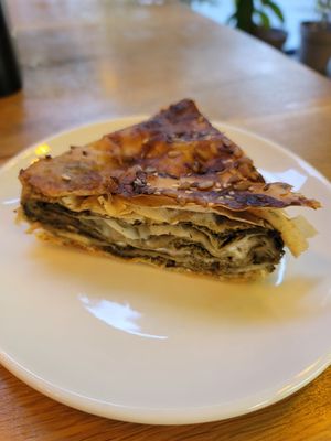 Spinach thing was yummy at Paradise Food in Skopje