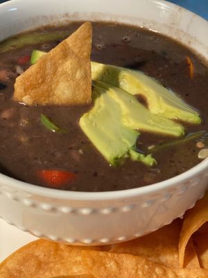 Vegan 5-bean-chili at Tias in St George