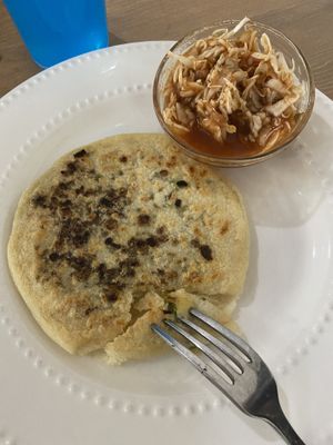 Jalapeño popusa-vegan at Tias in St George