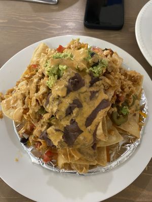 Vegan chicken nachos at Tias in St George