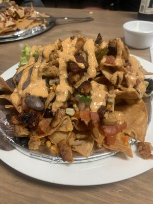 Vegan chicken nachos  at Tias in St George