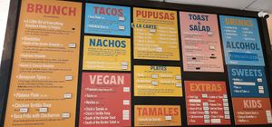 Most of the menu at Tias in St George