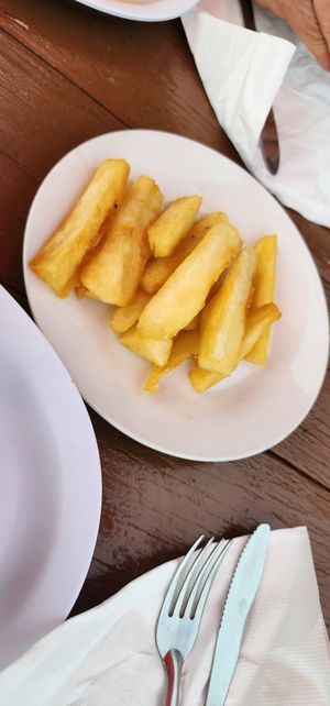 Yucca fries--very crispy outside, soft inside at Tias in St George