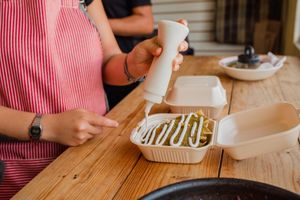 Vegan cream at Chillin Chilakil in Playa Del Carmen