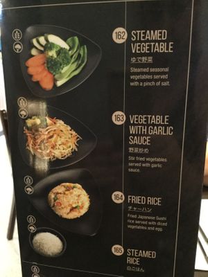 Options at OKAMI in Bendigo