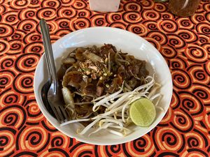 Delicious Pad See Aew   at Vegan Society in Chiang Mai