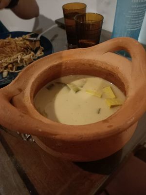 Pineapple red curry and tofu at Vegan Society in Chiang Mai