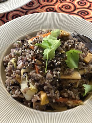 Kimchi fried rice...  at Vegan Society in Chiang Mai