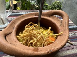Khao soi   at Vegan Society in Chiang Mai
