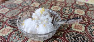 Coconut ice-cream at Vegan Society in Chiang Mai