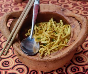 Kai soi at Vegan Society in Chiang Mai