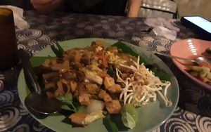Pad see ow at Vegan Society in Chiang Mai