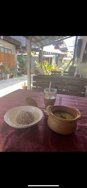 Chocolate and banana milkshake  at Vegan Society in Chiang Mai