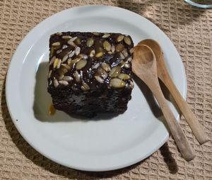 Chocolate fudge brownie at Vegan Society in Chiang Mai