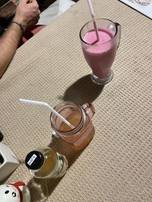 Smoothie and Kombucha  at Vegan Society in Chiang Mai