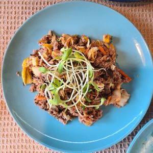 Kumch fried rice at Vegan Society in Chiang Mai