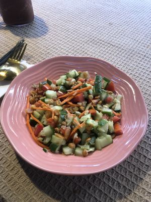 Cucumber salad   at Vegan Society in Chiang Mai
