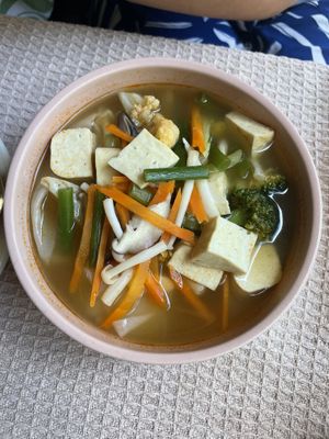 Noodles with tofu (spicy)  at Vegan Society in Chiang Mai