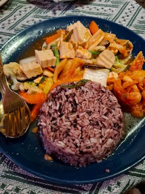 Kimchi dish at Vegan Society in Chiang Mai