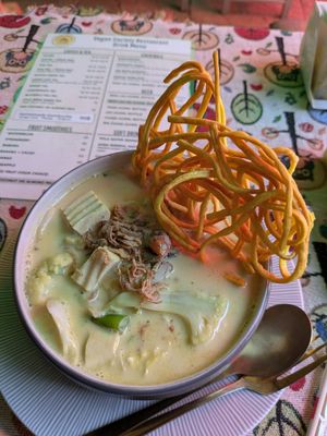 Khao Soi at Vegan Society in Chiang Mai