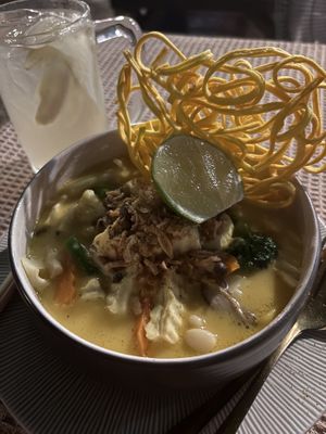 Khao soi  at Vegan Society in Chiang Mai