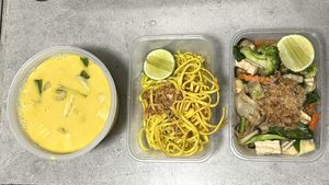 My takeout   at Vegan Society in Chiang Mai