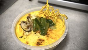 Khai soi (northern Thai style curry noodle soup) -MUST TRY🤩  at Vegan Society in Chiang Mai