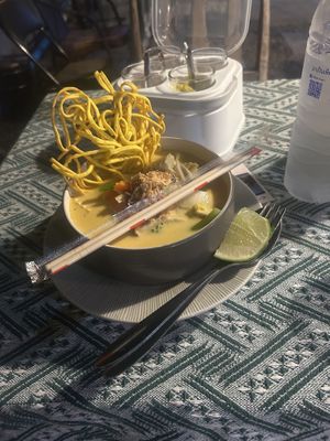 Khao soi  at Vegan Society in Chiang Mai
