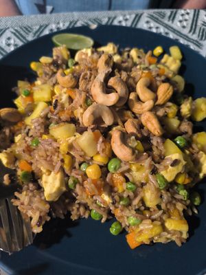 Pineapple Fried Rice at Vegan Society in Chiang Mai