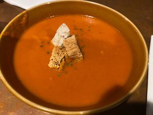 Tomato soup  at Red Room Rendezvous 紅房餐酒館 in Taipei