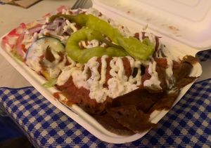 Doner loaded  at Vegan Hub in North West London
