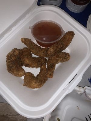 Panko prawns  at Vegan Hub in North West London