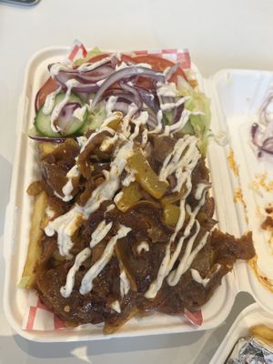 Firecracker Loaded Fries  at Vegan Hub in North West London