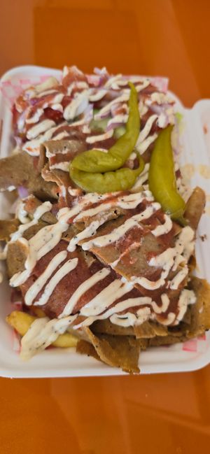 Loaded donner at Vegan Hub in North West London