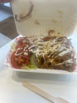 Firecracker loaded fries   at Vegan Hub in North West London