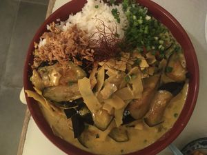 Eggplant sambal at Patua in Lisbon