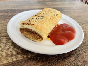 Sausage roll   at Zephyr Wainui in Gisborne
