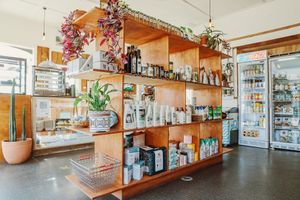 some of our 100% plant based retail section  at Zephyr Wainui in Gisborne