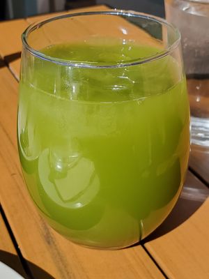 Iced matcha at Variable Cafe in Los Angeles