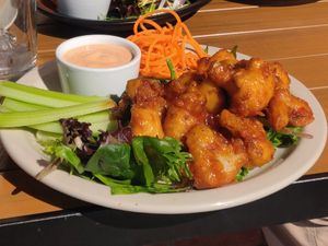 Cauliflower fried at Variable Cafe in Los Angeles