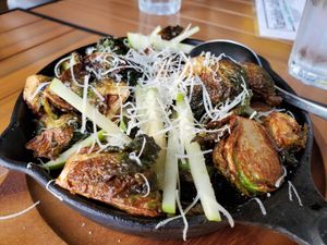 Brussel sprouts at Variable Cafe in Los Angeles