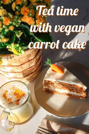 Vegan Carrot Cake at Variable Cafe at Variable Cafe in Los Angeles