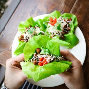 Vegan Lettuce Wrap at Variable Cafe in Los Angeles